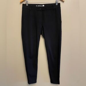 Betabrand Black Skinny Yoga Dress Pants Stretchy Medium Petite